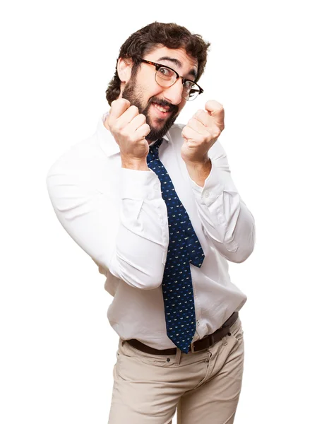 Businessman dancing — Stock Photo, Image