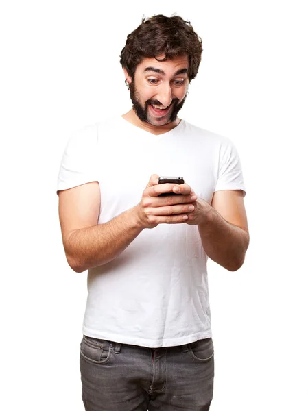 Man with a phone — Stock Photo, Image