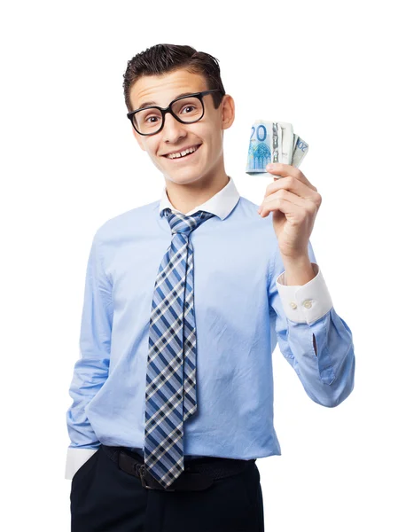 Hombre de negocios con dinero — Foto de Stock