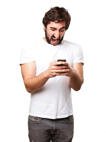 Man with a phone — Stock Photo, Image