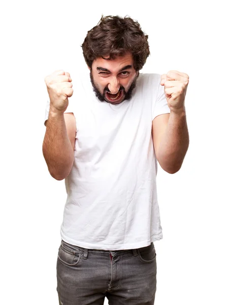 Crazy disgust man — Stock Photo, Image
