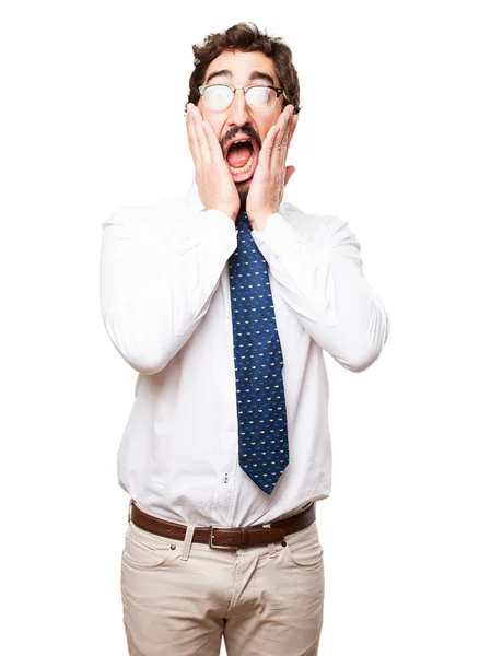 Hombre de negocios sorprendido — Foto de Stock