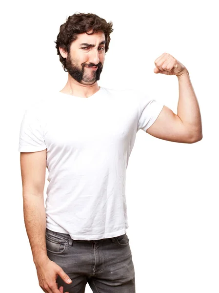 Crazy strong man — Stock Photo, Image