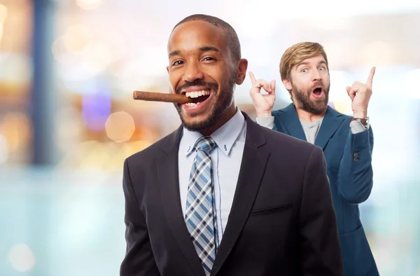 Young cool black man celebrating success — Stock Photo, Image