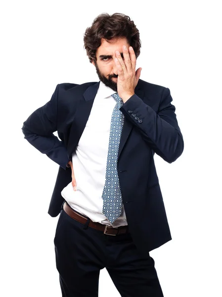 Boring businessman — Stock Photo, Image