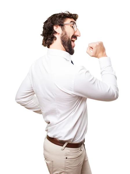 Businessman dancing — Stock Photo, Image