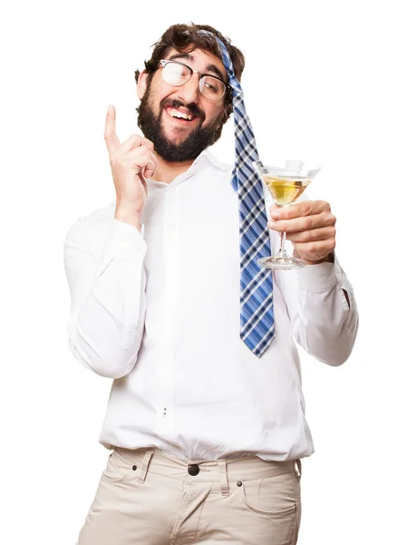 Fool man оn a party — Stock Photo, Image