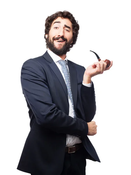 Successful businessman with a pure — Stock Photo, Image