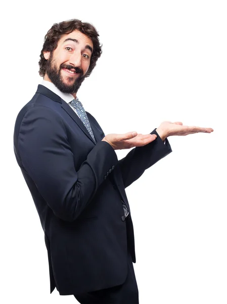 Businessman show gesture — Stock Photo, Image