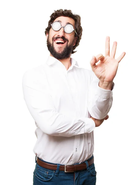 Happy fool man — Stock Photo, Image