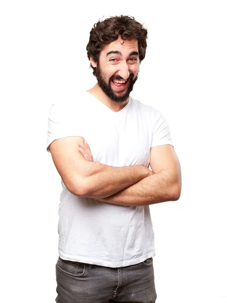 Uomo figo ridere — Foto Stock