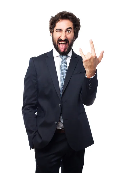 Disagreement businessman gesture — Stock Photo, Image