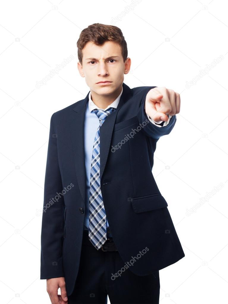 businessman pointing you