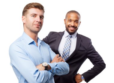 memnun sarışın adam