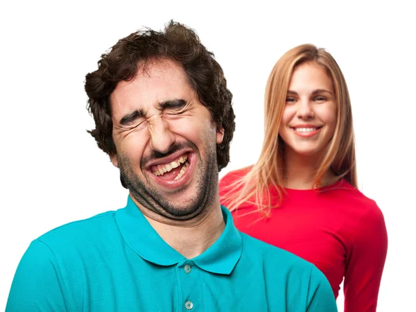 Laughging man — Stock Photo, Image
