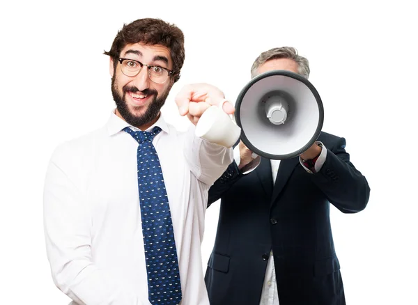 Hombre de negocios con taza de café — Foto de Stock