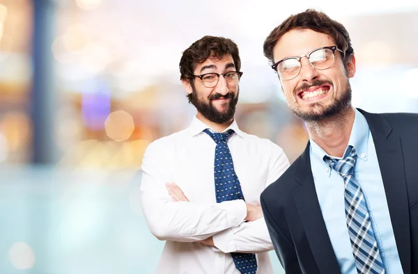 Junger verrückter Geschäftsmann — Stockfoto