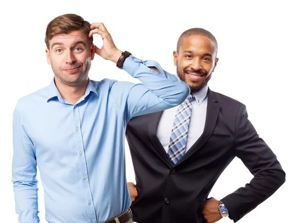 Blond man doubting — Stock Photo, Image