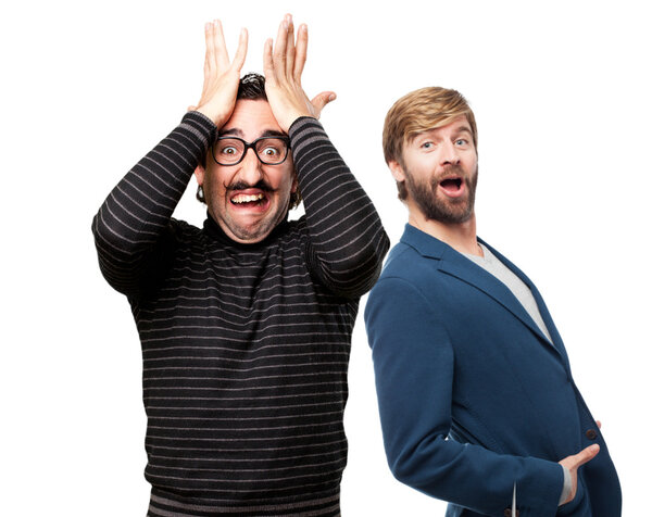 pedantic man failure face