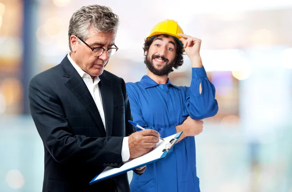 Alto hombre fresco con una prueba —  Fotos de Stock