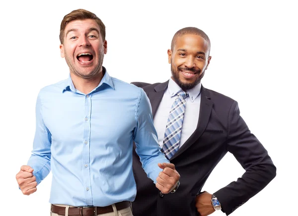 Blond man dancing — Stock Photo, Image