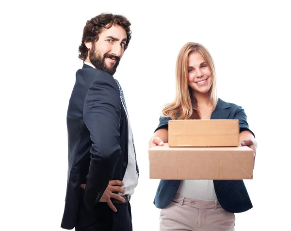 Businessman dancing — Stock Photo, Image