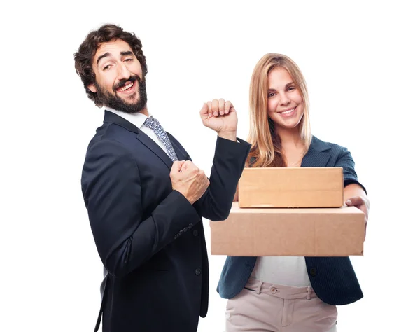 Businessman dancing — Stock Photo, Image