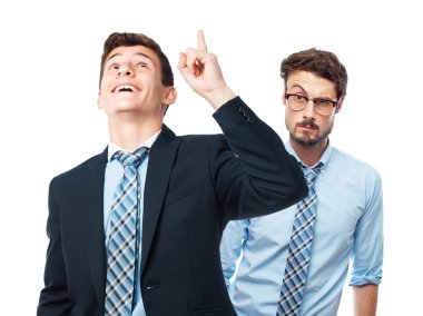 yukarı dönük iş adamı