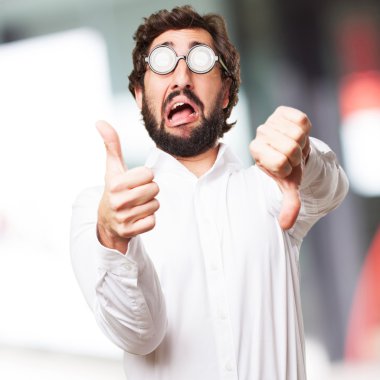 karışık aptal adam