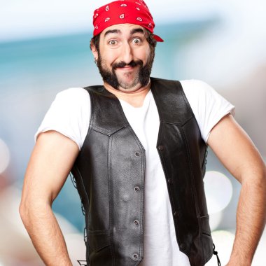 Motosiklet vintage binici gurur kavramı