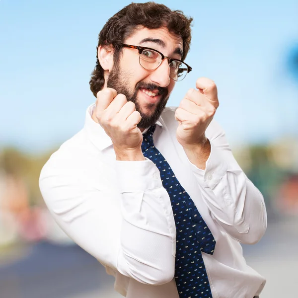 Hombre de negocios bailando — Foto de Stock