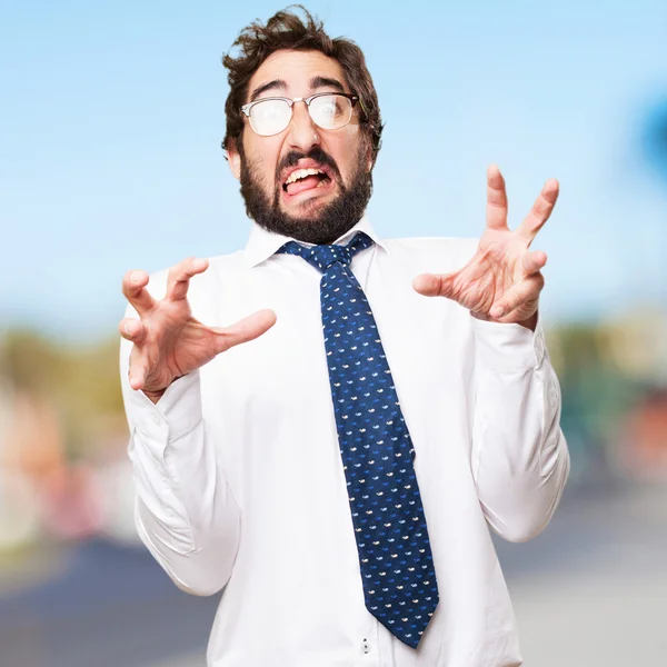 Crazy businessman — Stock Photo, Image