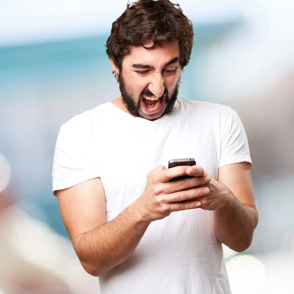 Man with a phone — Stock Photo, Image