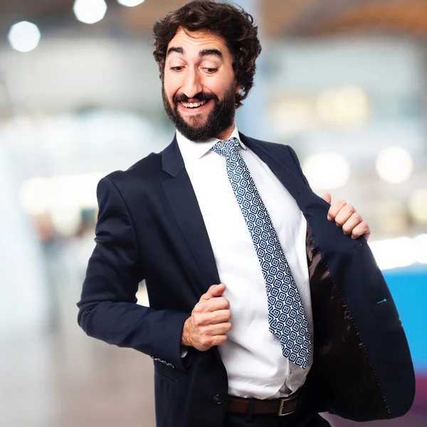 Businessman dancing — Stock Photo, Image