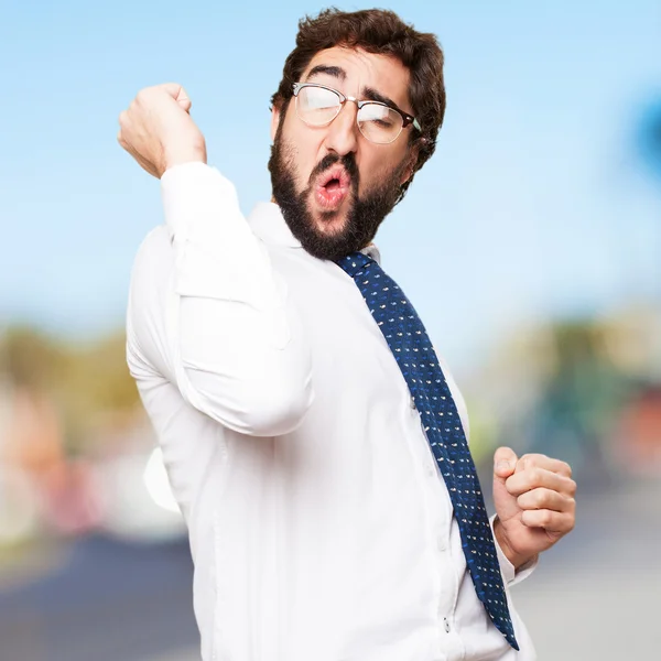 Hombre de negocios bailando — Foto de Stock