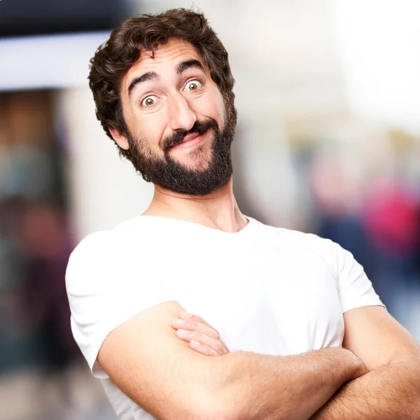 Satisfied cool man — Stock Photo, Image