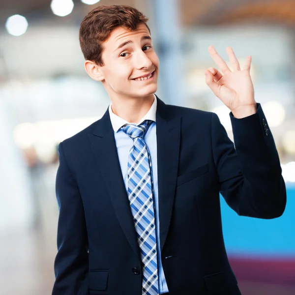 Geschäftsmann auf gutem Weg — Stockfoto