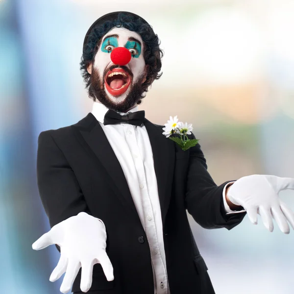 Clown in una festa — Foto Stock