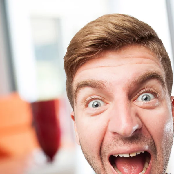 Happy crazy man — Stock Photo, Image