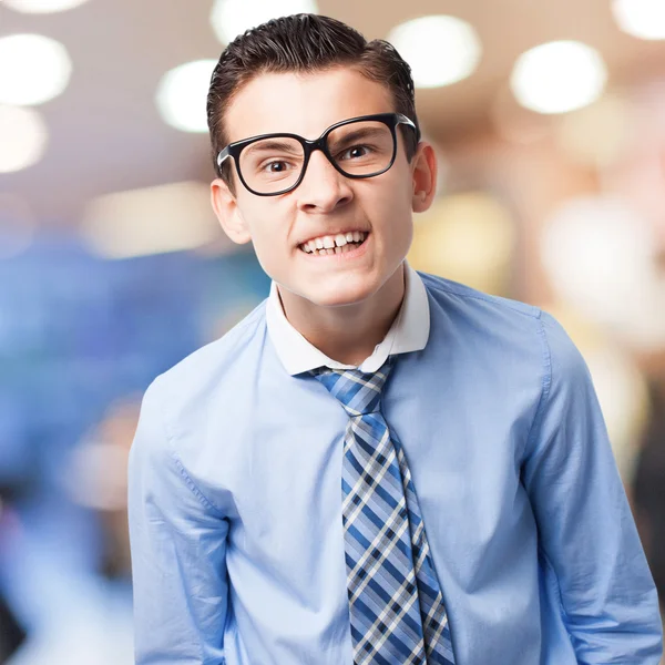 Verrückter Geschäftsmann — Stockfoto