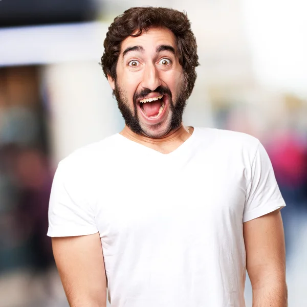 Crazy happy man — Stock Photo, Image