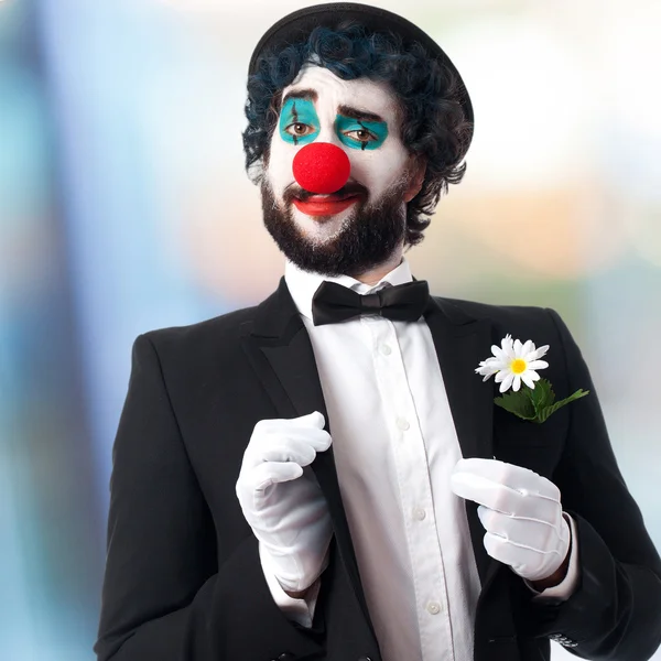Clown i ett parti — Stockfoto