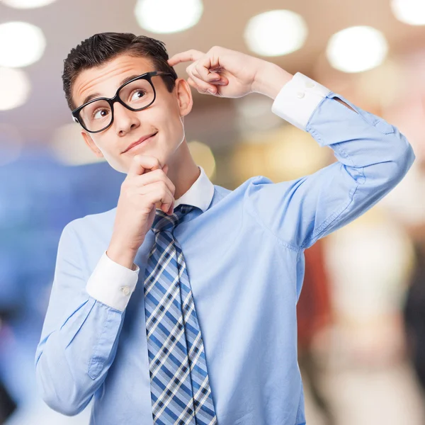 Uomo d'affari che pensa — Foto Stock