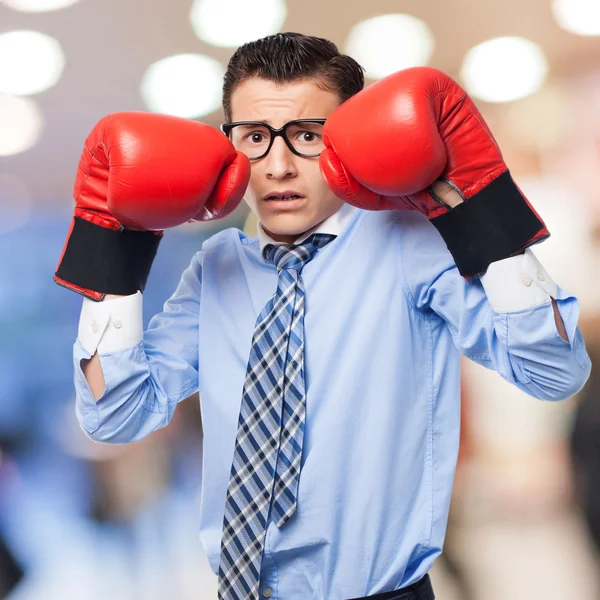 Boxeo de hombres de negocios — Foto de Stock