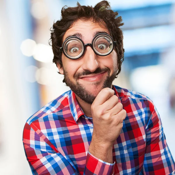 Crazy man thinking — Stock Photo, Image