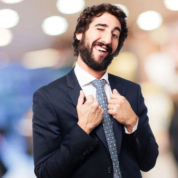 Satisfied businessman — Stock Photo, Image