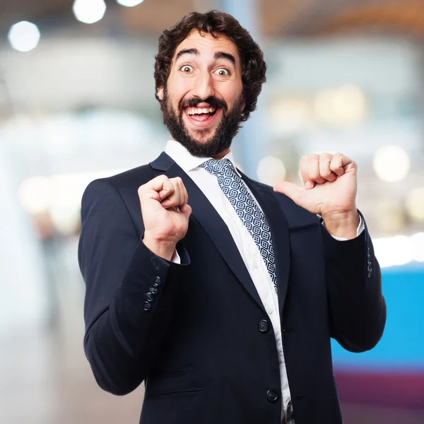 Satisfied businessman — Stock Photo, Image