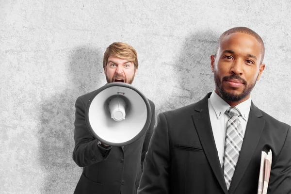 Young cool black man with news — Stock Photo, Image