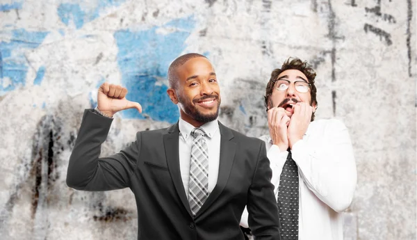 Scared businessman — Stock Photo, Image