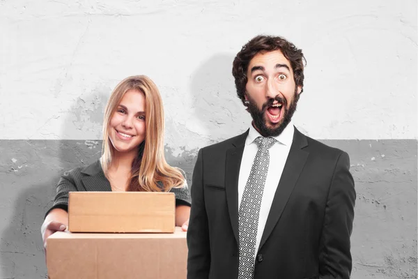 Hombre de negocios sorprendido — Foto de Stock